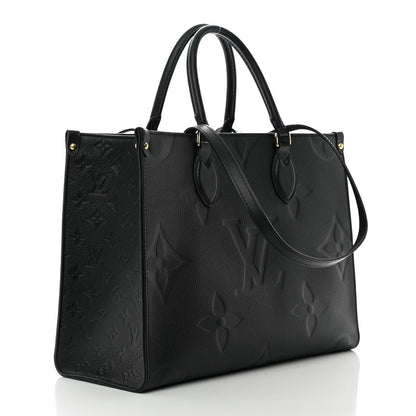 Louis Vuitton Empreinte Monogram Giant Onthego MM Black 3 of 10