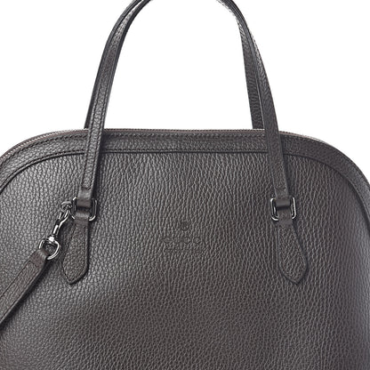 Gucci Calfskin Medium Dome Bag Dark Brown 7 of 9