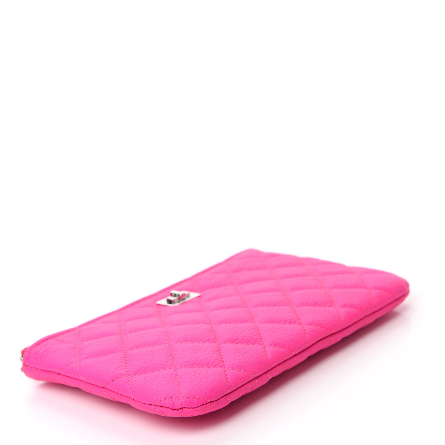 Chanel Goatskin Quilted Medium Reissue Cosmetic Case Pink 4 of 8