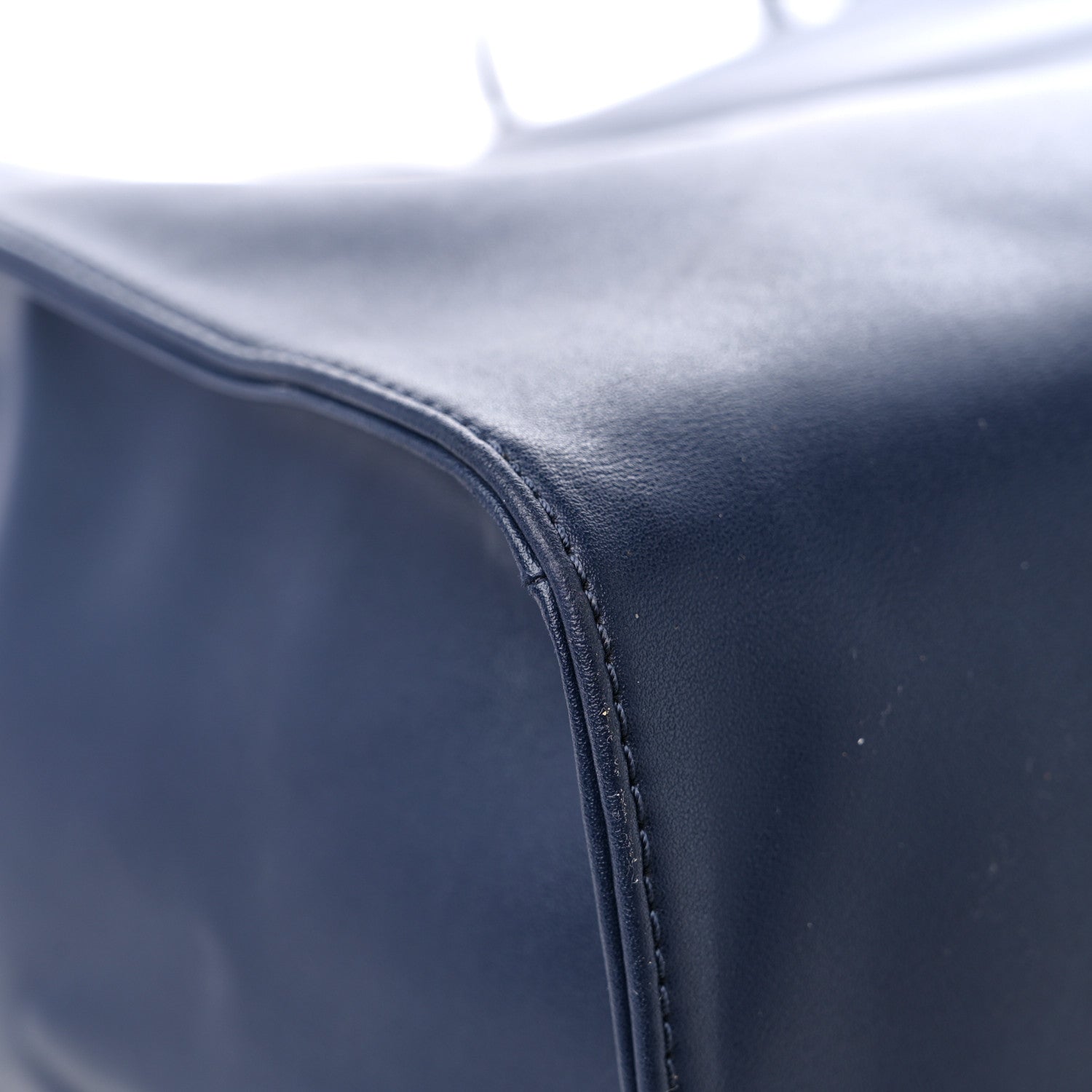 Telfar Vegan Leather Large Shopping Bag Navy 8 of 14