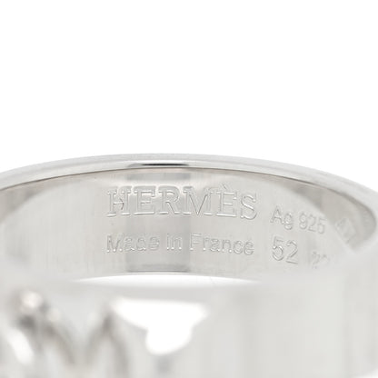 Hermes Sterling Silver PM Collier De Chien Ring 52 6 4 of 5