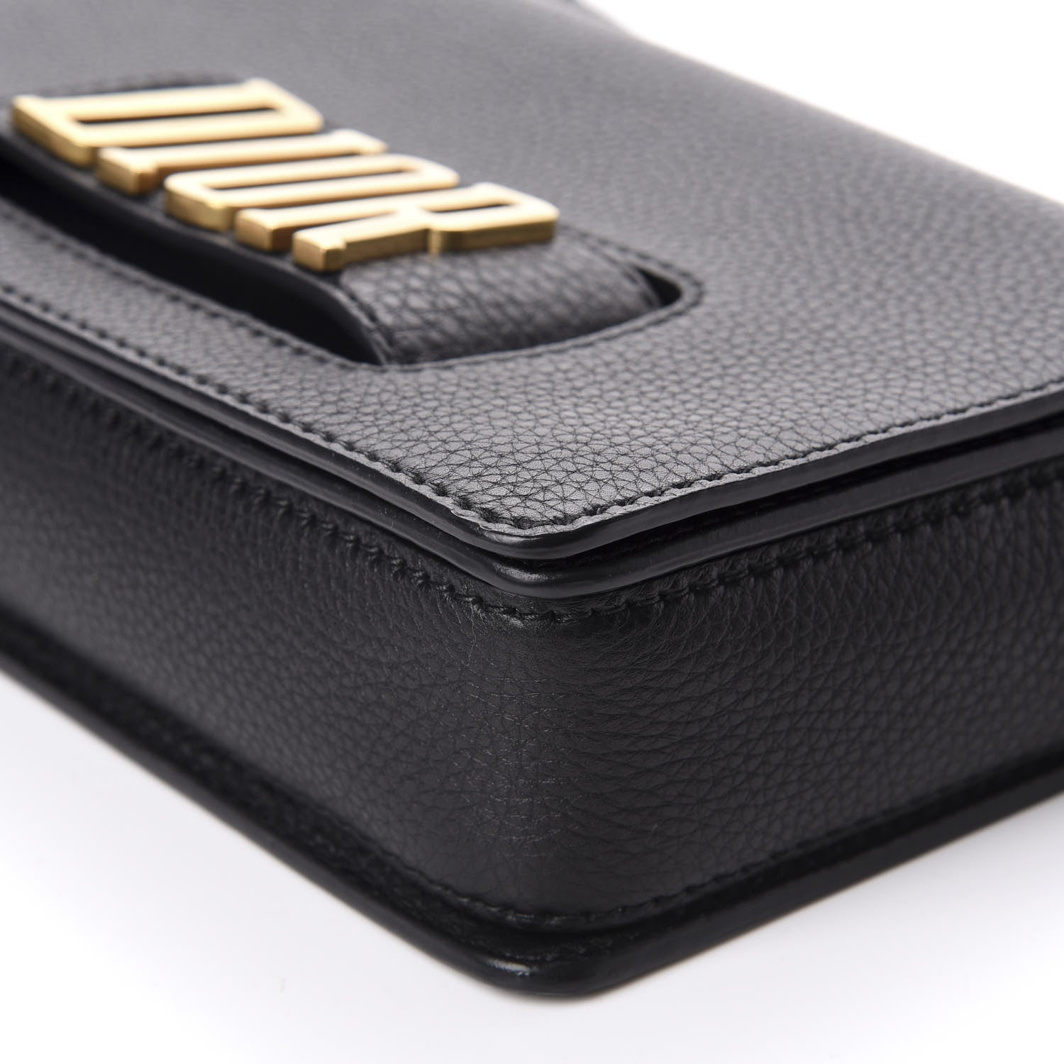 Christian Dior Grained Calfskin Dio(r)evolution Flap Bag Black 7 of 12