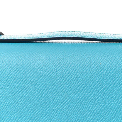 Hermes Epsom Enamel Constance 18 Bleu Du Nord Rouge de Coeur 9 of 13