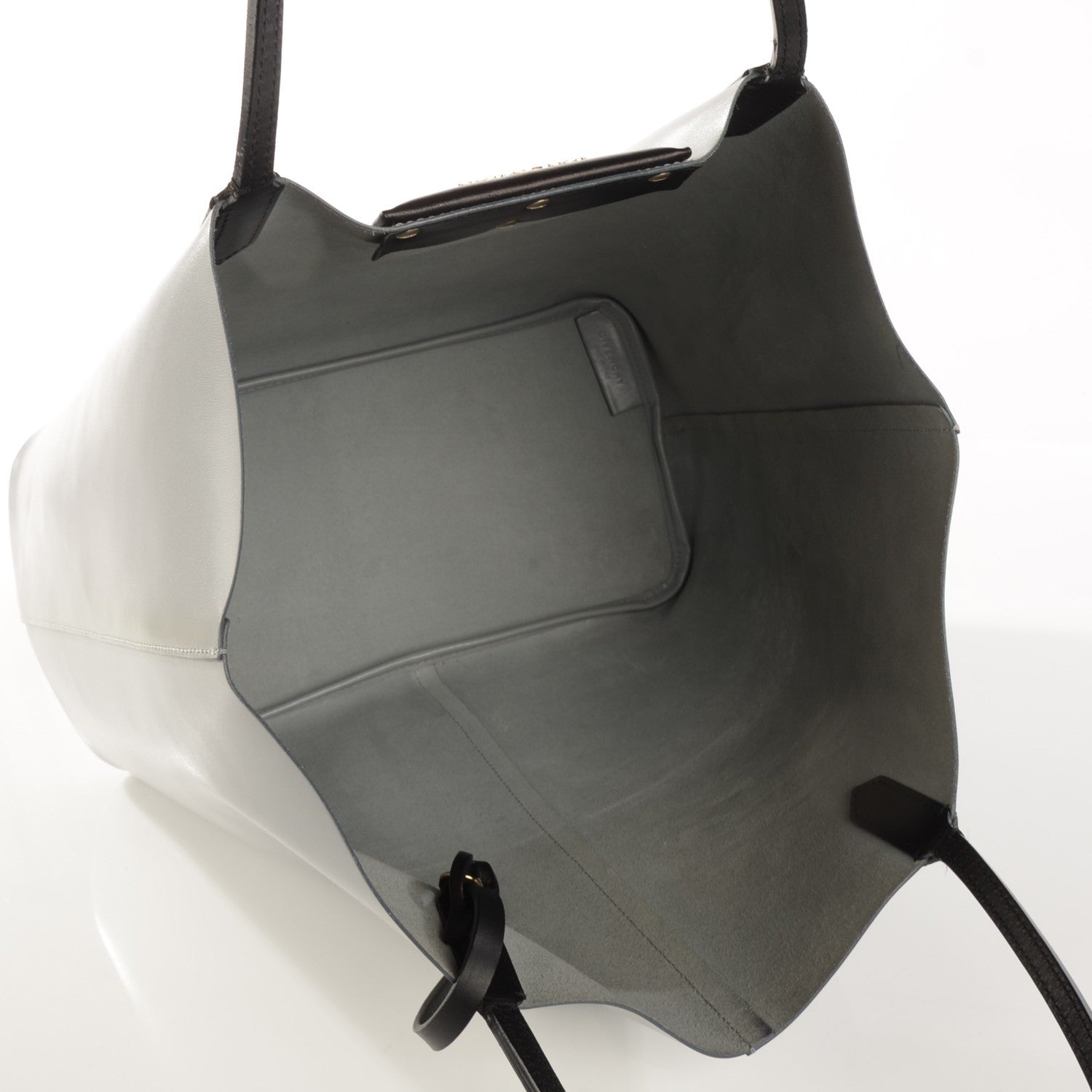 Givenchy Calfskin Medium Bi-Color Antigona Tote Grey Black 7 of 10
