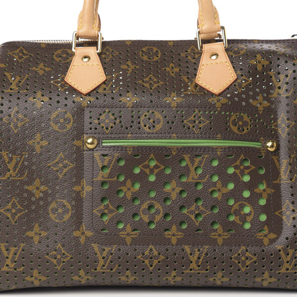 Louis Vuitton Monogram Perforated Speedy 30 Green 9 of 9