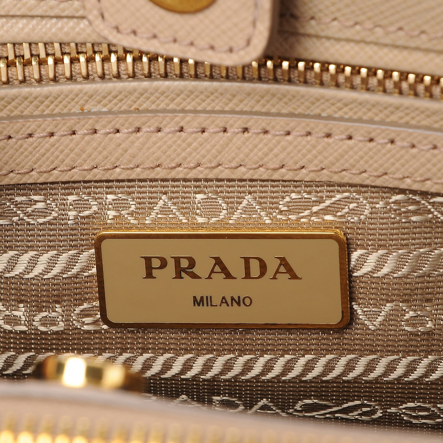 Prada Saffiano Lux Medium Tote Sabbia 7 of 9