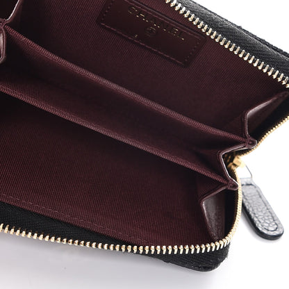 Chanel Caviar Quilted Zip Coin Purse Black 5 of 8