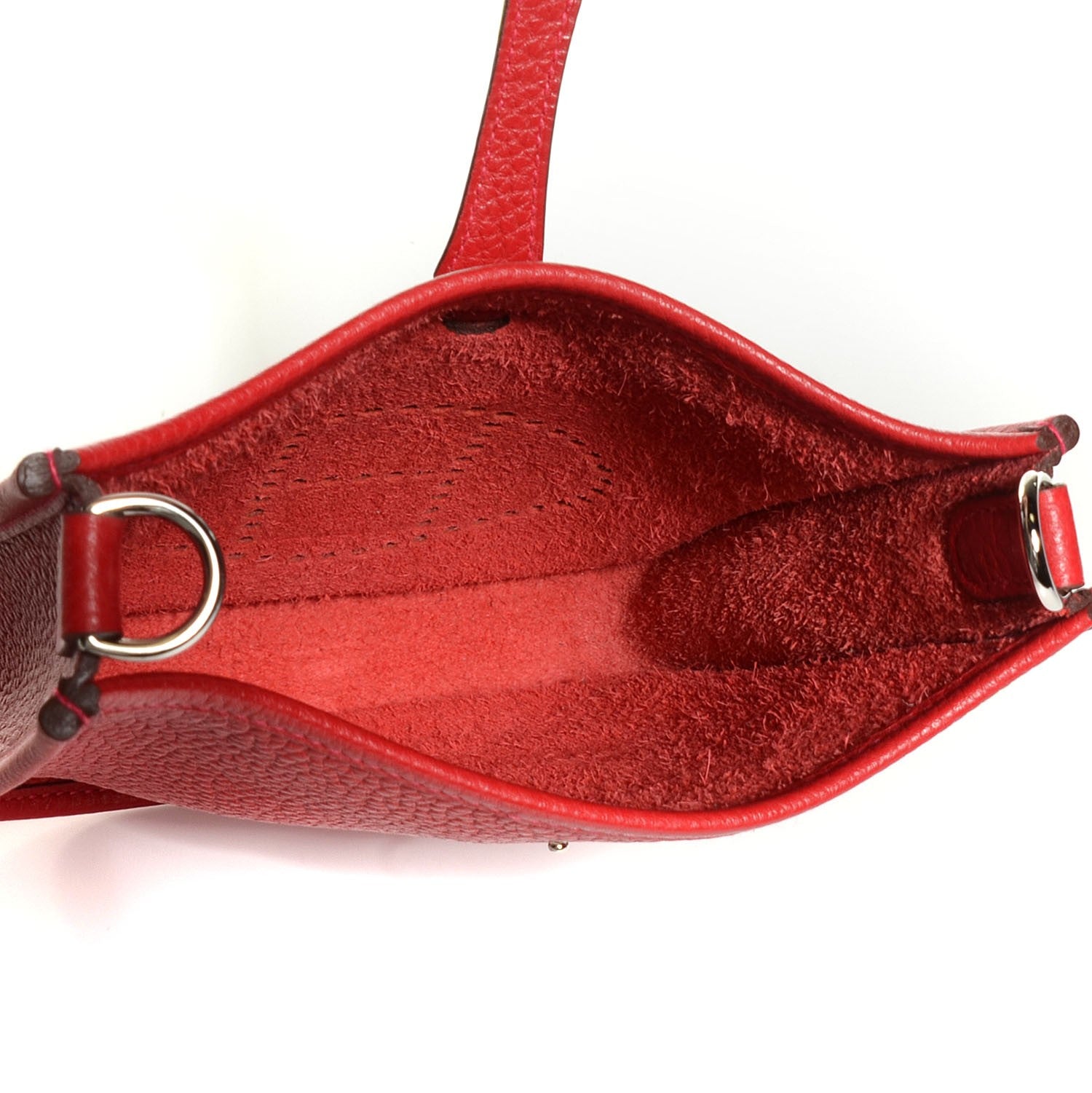 Hermes Taurillon Clemence Evelyne TPM Rouge Casaque Crevette 6 of 16