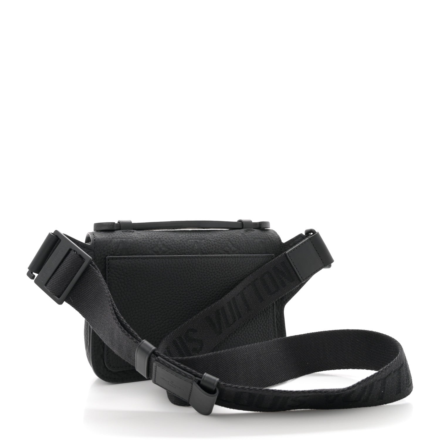 Louis Vuitton Taurillon Monogram S Lock Sling Bag Black 3 of 11