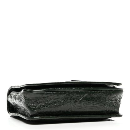 Saint Laurent Crinkled Calfskin Matelasse Monogram Niki Chain Wallet Khaki Militaire 4 of 10
