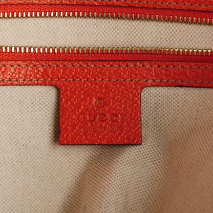 Gucci Monogram Medium Bree Zippered Tote Beige Orange 6 of 7