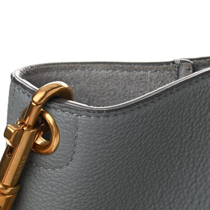 Celine Soft Grained Calfskin Sangle Bucket Bag Storm 8 of 14