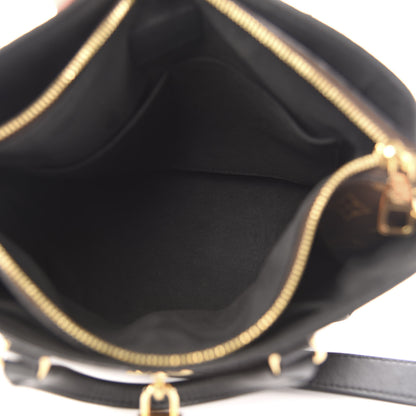 Louis Vuitton Monogram Flower Zipped Tote PM Black 5 of 11