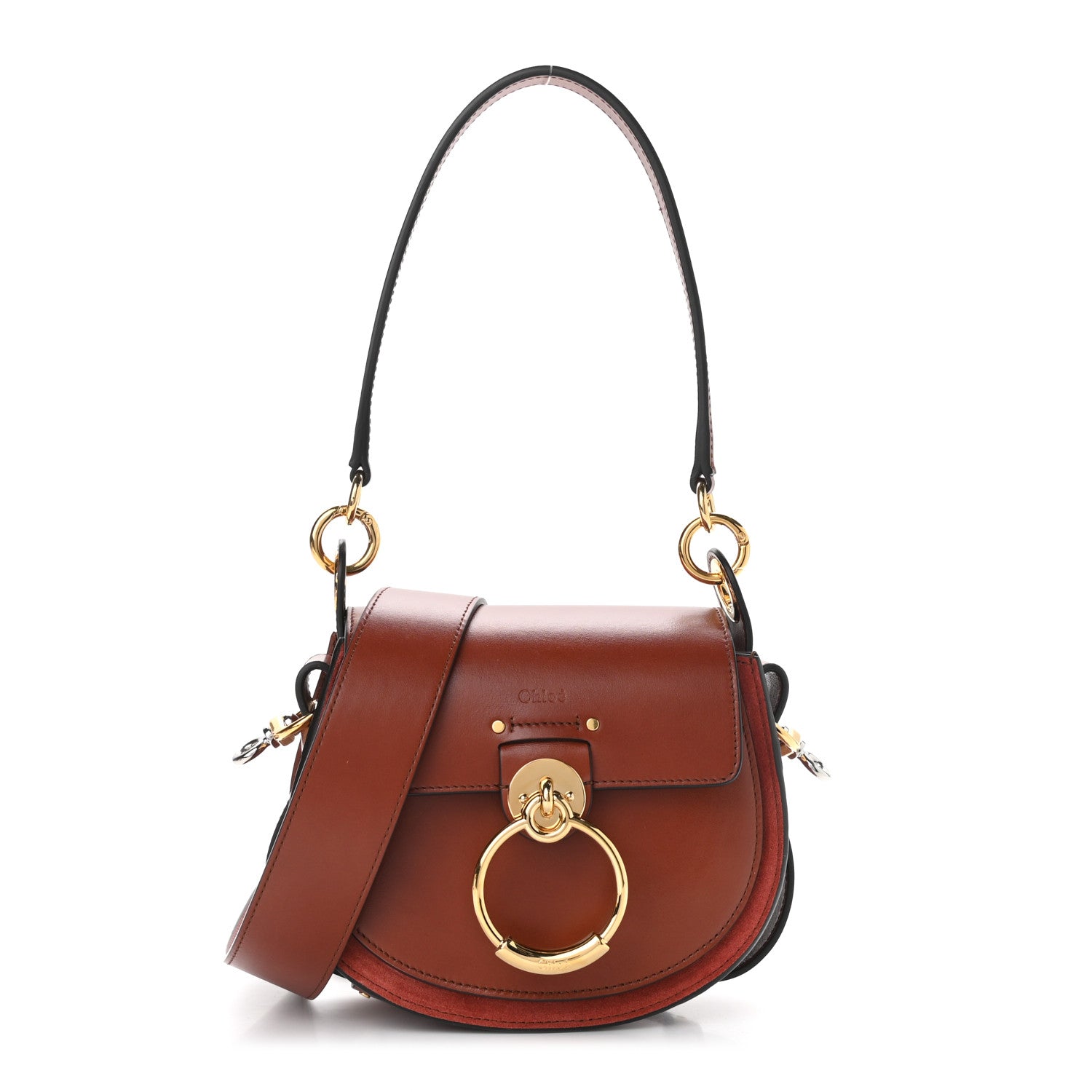 Chloe Calfskin Small Tess Bag Sepia Brown 1 of 10