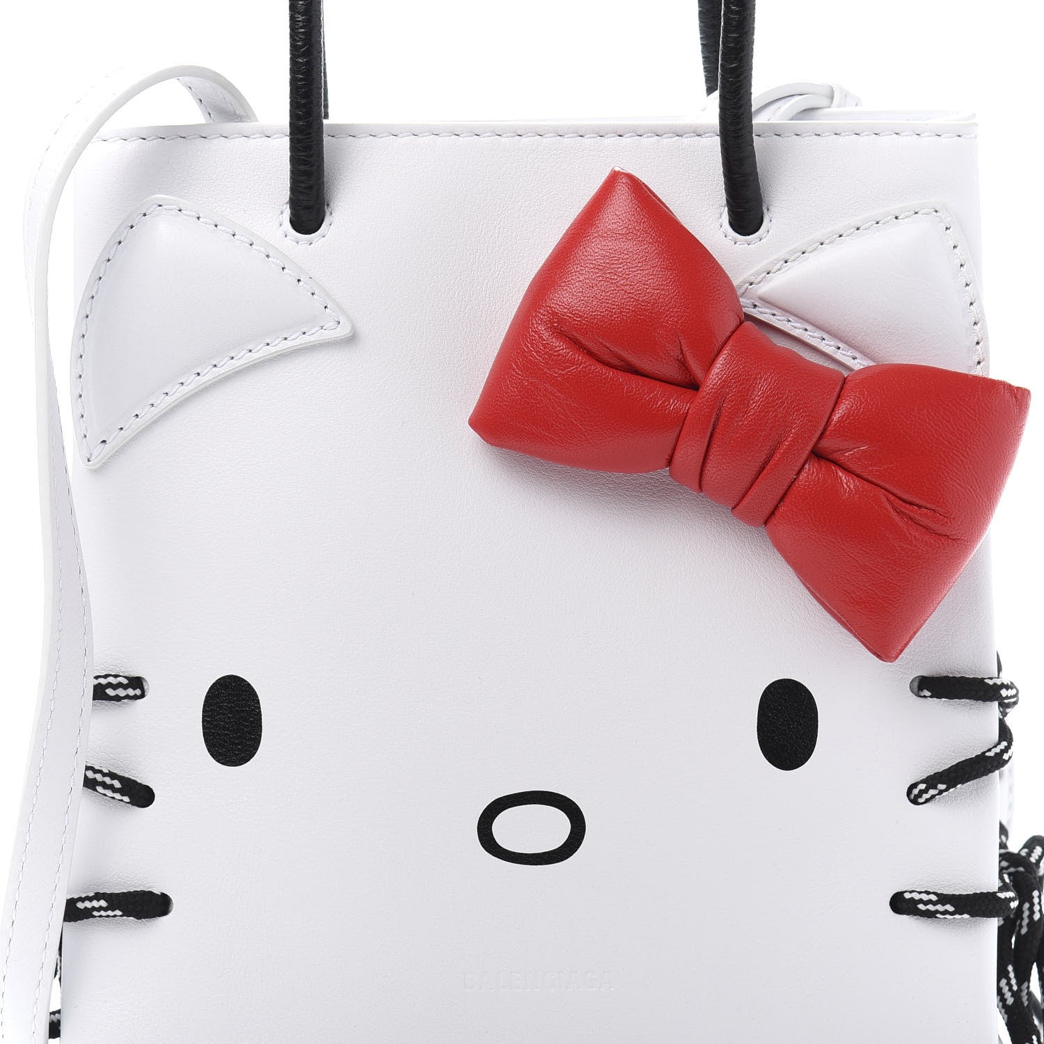 Balenciaga Calfskin Hello Kitty Shopping Tote Optic White 11 of 11