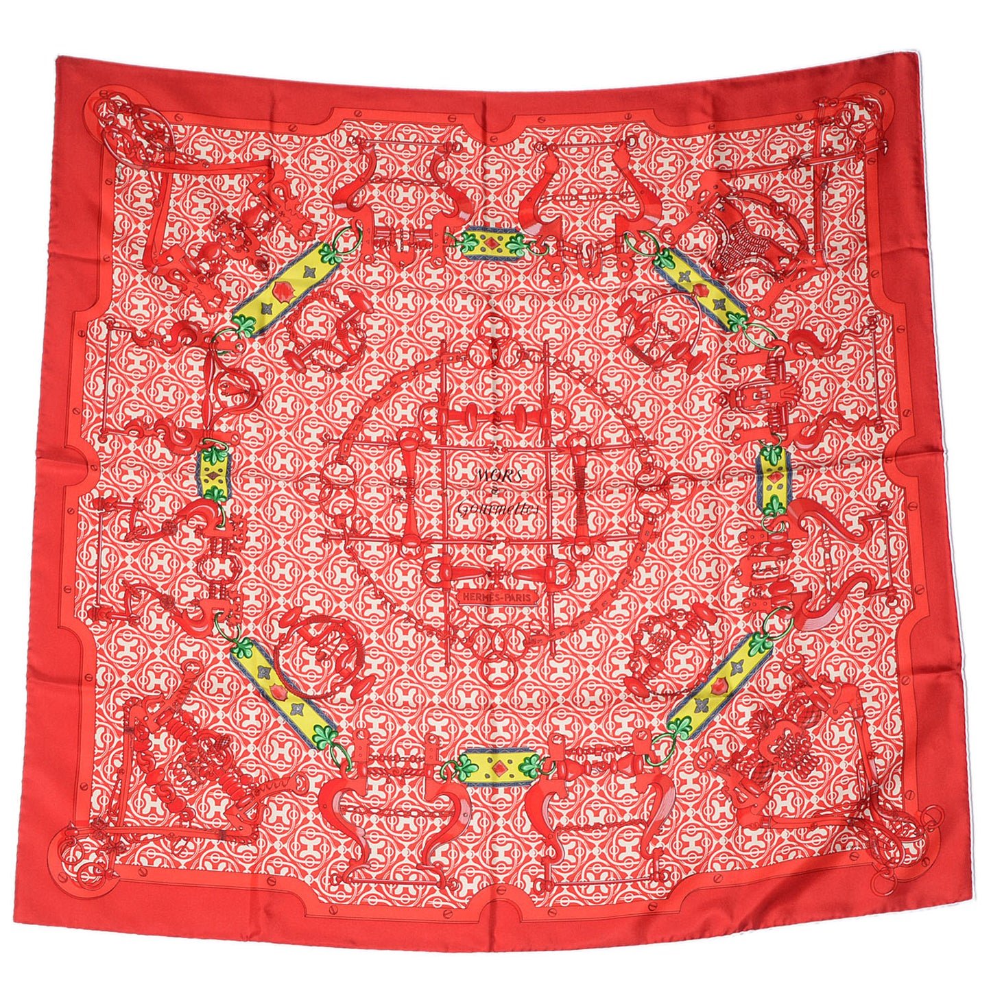 Silk Mors et Gourmettes Scarf 90