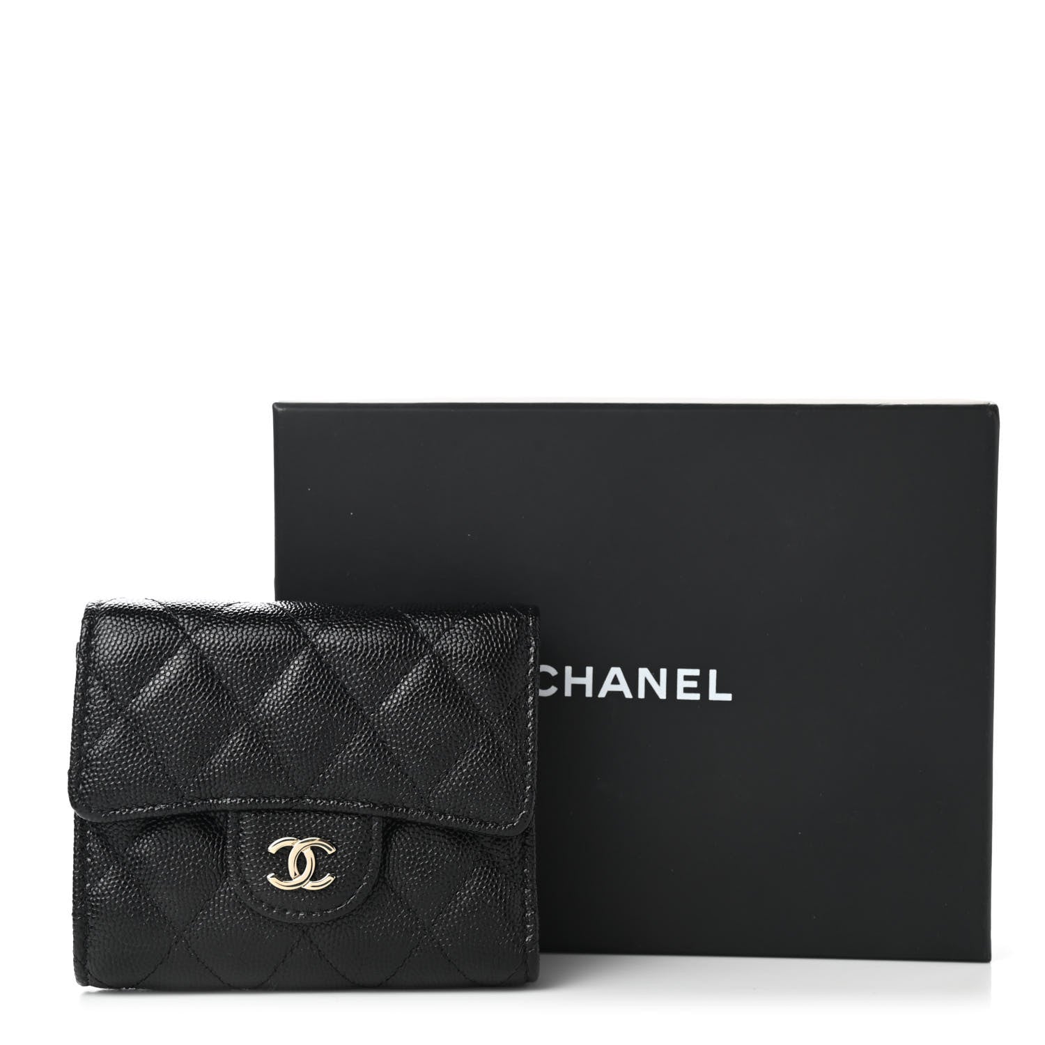 Chanel Caviar Quilted Flap Card Holder Black 8 of 8