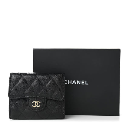 Chanel Caviar Quilted Flap Card Holder Black 8 of 8