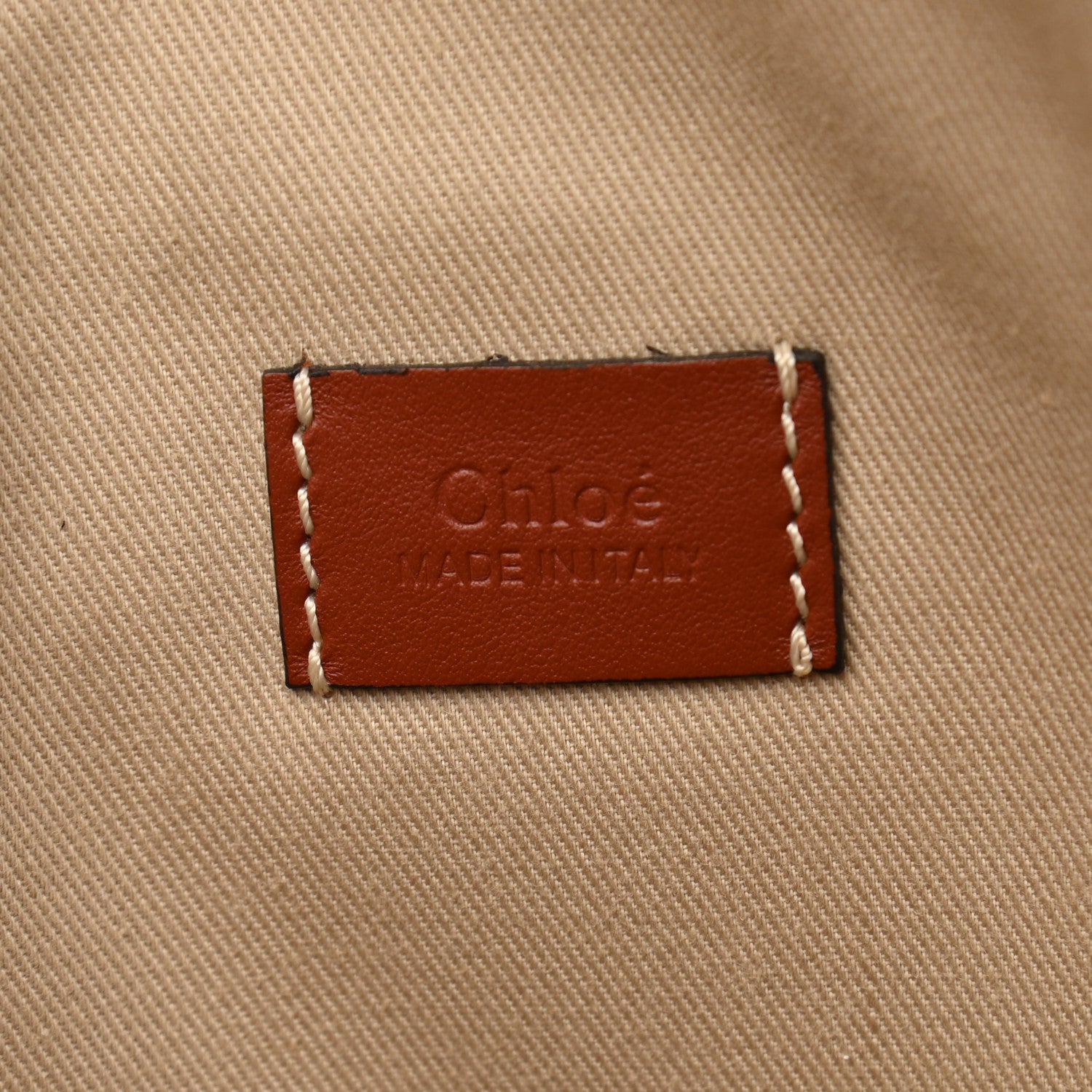 Chloe Cotton Calfskin Woody Belt Bag Beige Brown 6 of 11