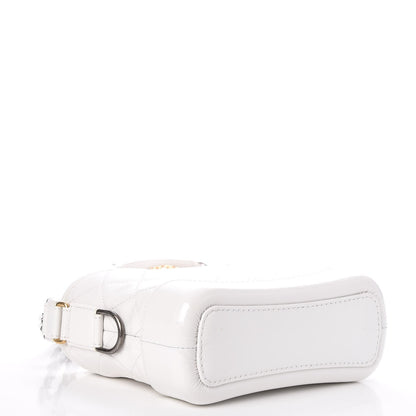 Chanel Patent Goatskin Quilted Small Gabrielle Hobo White 4 of 9