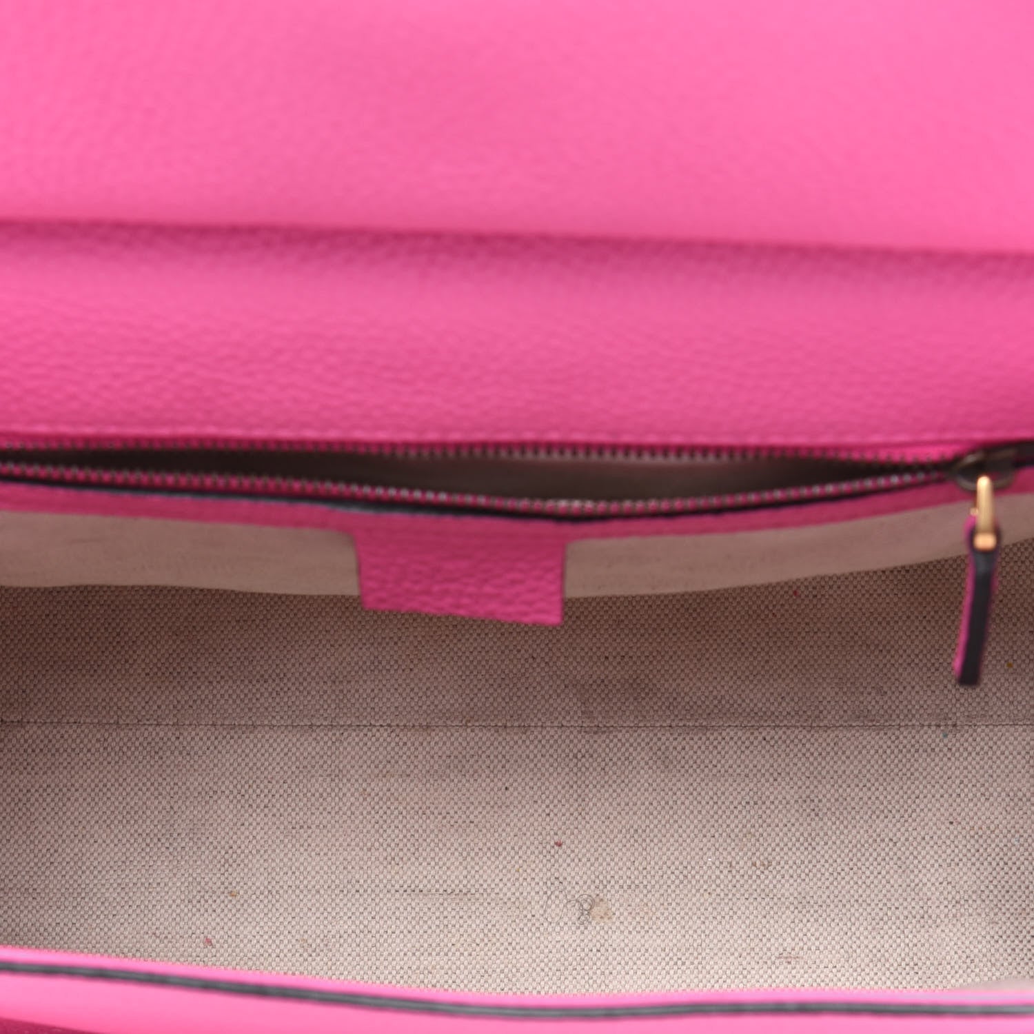 Gucci Calfskin Small GG Marmont Top Handle Bag Pink Tropical Flower 6 of 24