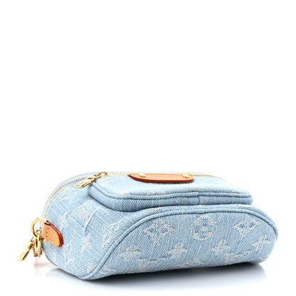 Louis Vuitton Monogram Denim Mini Bumbag Sky Blue 4 of 9