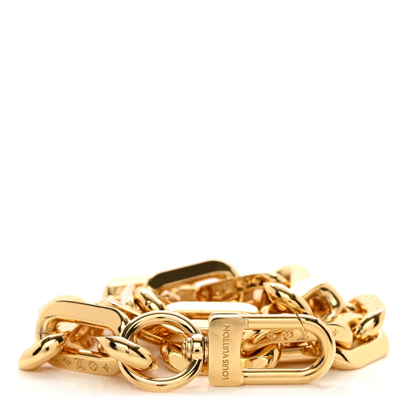 Metal Coussin Chain Strap Gold