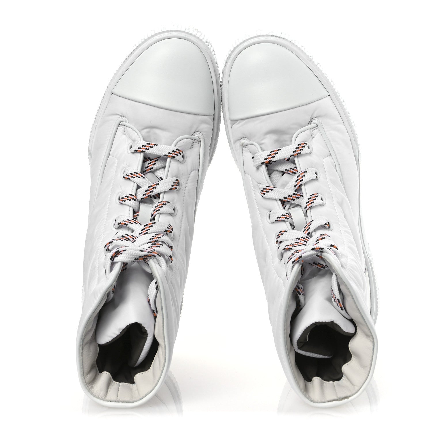 Hermes Calfskin Parachute Fresh Ankle Boots 37 White 2 of 14