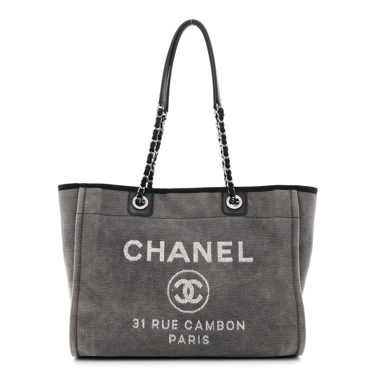 Canvas Small Deauville Tote Grey