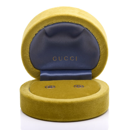 Gucci 18K Yellow Gold GG Tissue Stud Earrings 5 of 5