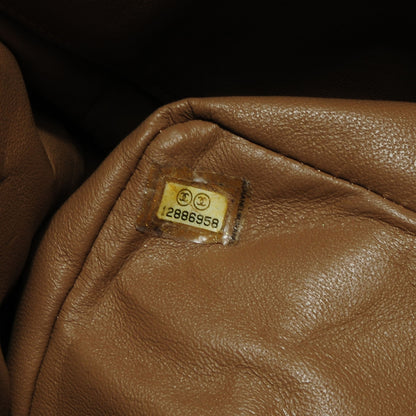 Chanel Lambskin Quilted Maxi Single Flap Dark Beige 9 of 9