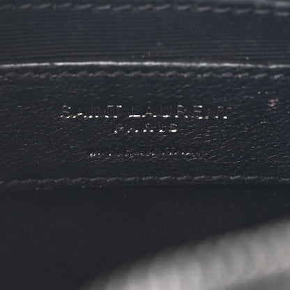 Saint Laurent Calfskin Matelasse Chevron Round Vinyle Camera Bag Black 6 of 10