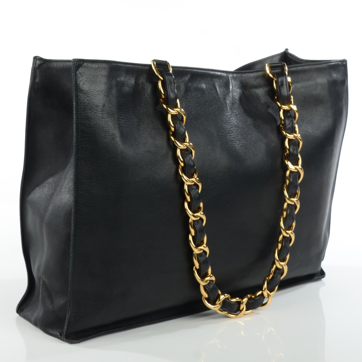 Lambskin Jumbo Shoulder Bag Black