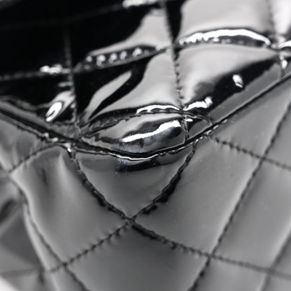 Chanel Patent Quilted Medium Double Flap Black 11 of 12