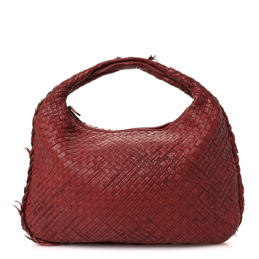 Nappa Intrecciato Fuzzy Maxi Veneta Hobo Dusty Rose