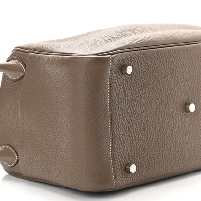 Hermes Taurillon Clemence Lindy 30 Etoupe 8 of 9