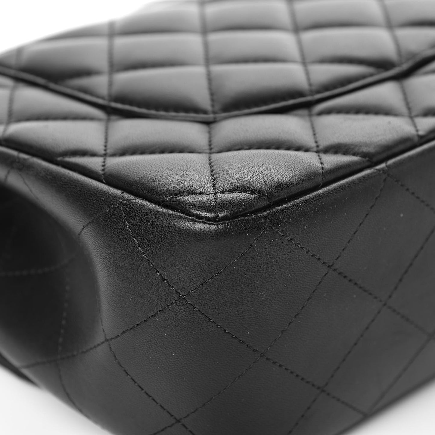 Lambskin Quilted Jumbo Double Flap So Black