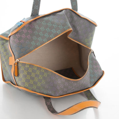 Gucci GG Plus Monogram Large Signature Web Loop Carry On Duffle Bag Multicolor 5 of 7