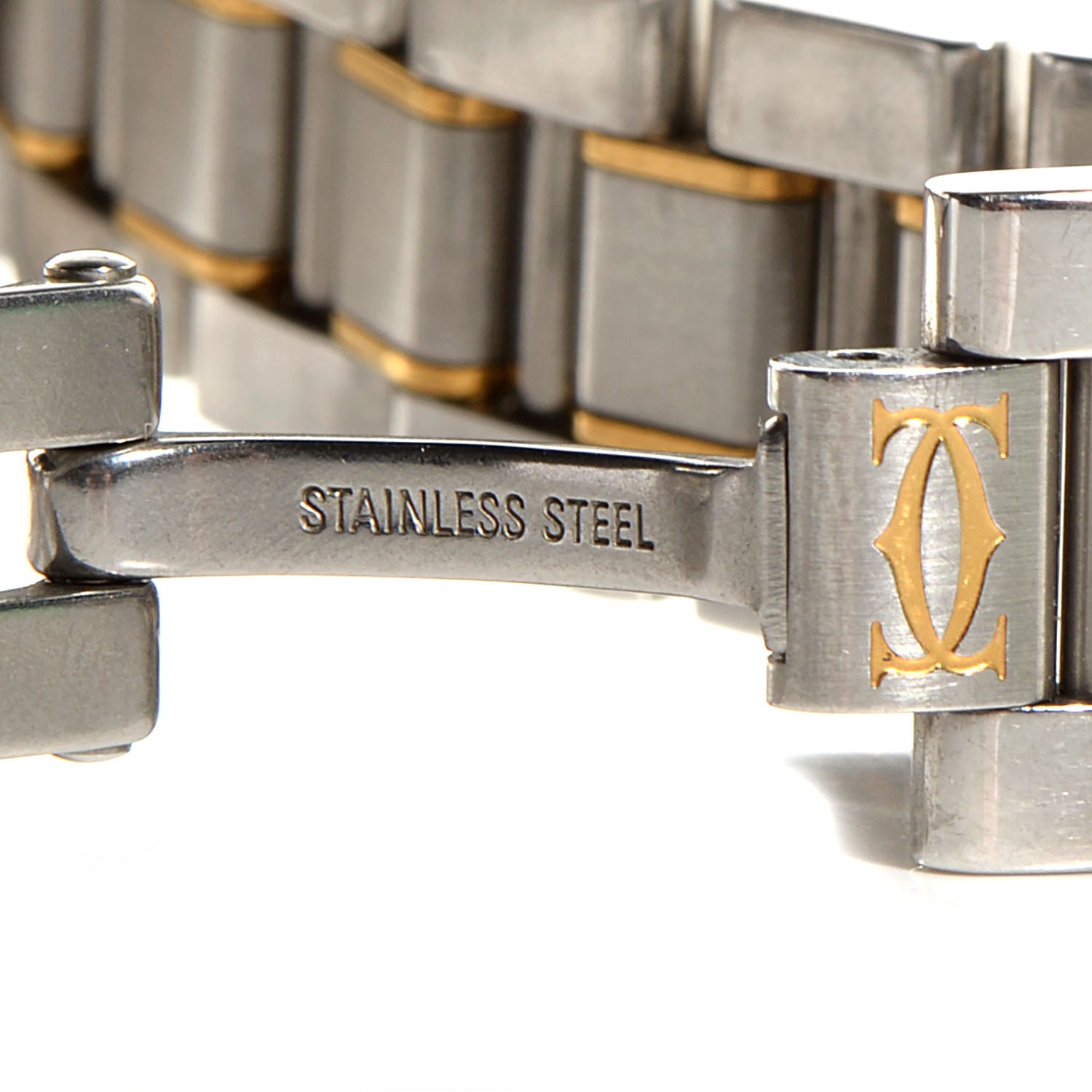 Cartier Stainless Steel 18K Yellow Gold 28mm Must De 21 Quartz Watch 7 of 7