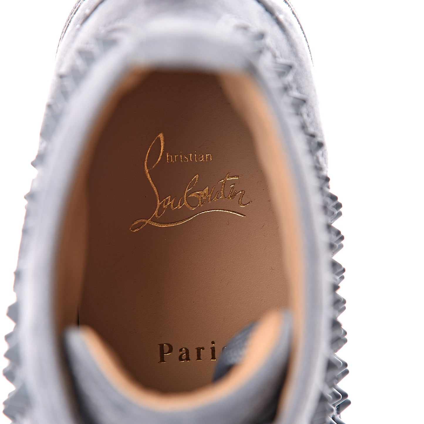 Veau Velours Mens Louis Spikes Flat Sneakers 39 Squale