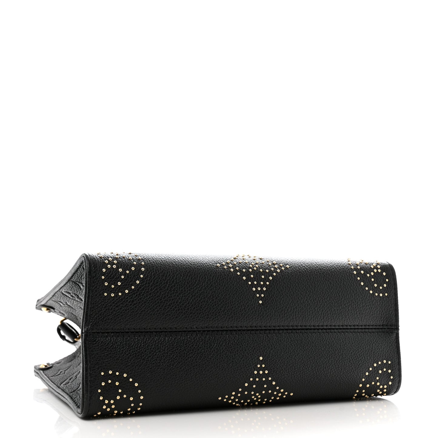 Grained Calfskin Studded Monogram Giant Onthego PM Black