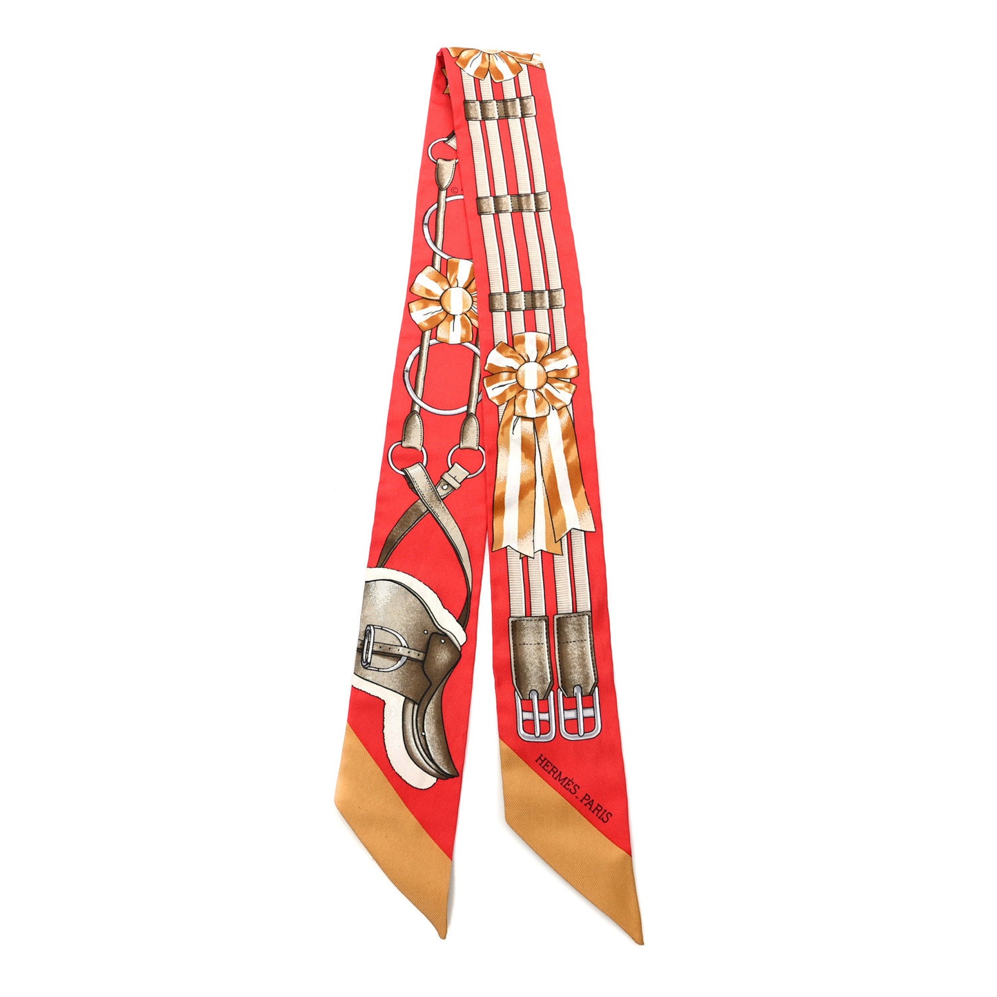 Silk Jumping Twilly Rouge Vif Caramel