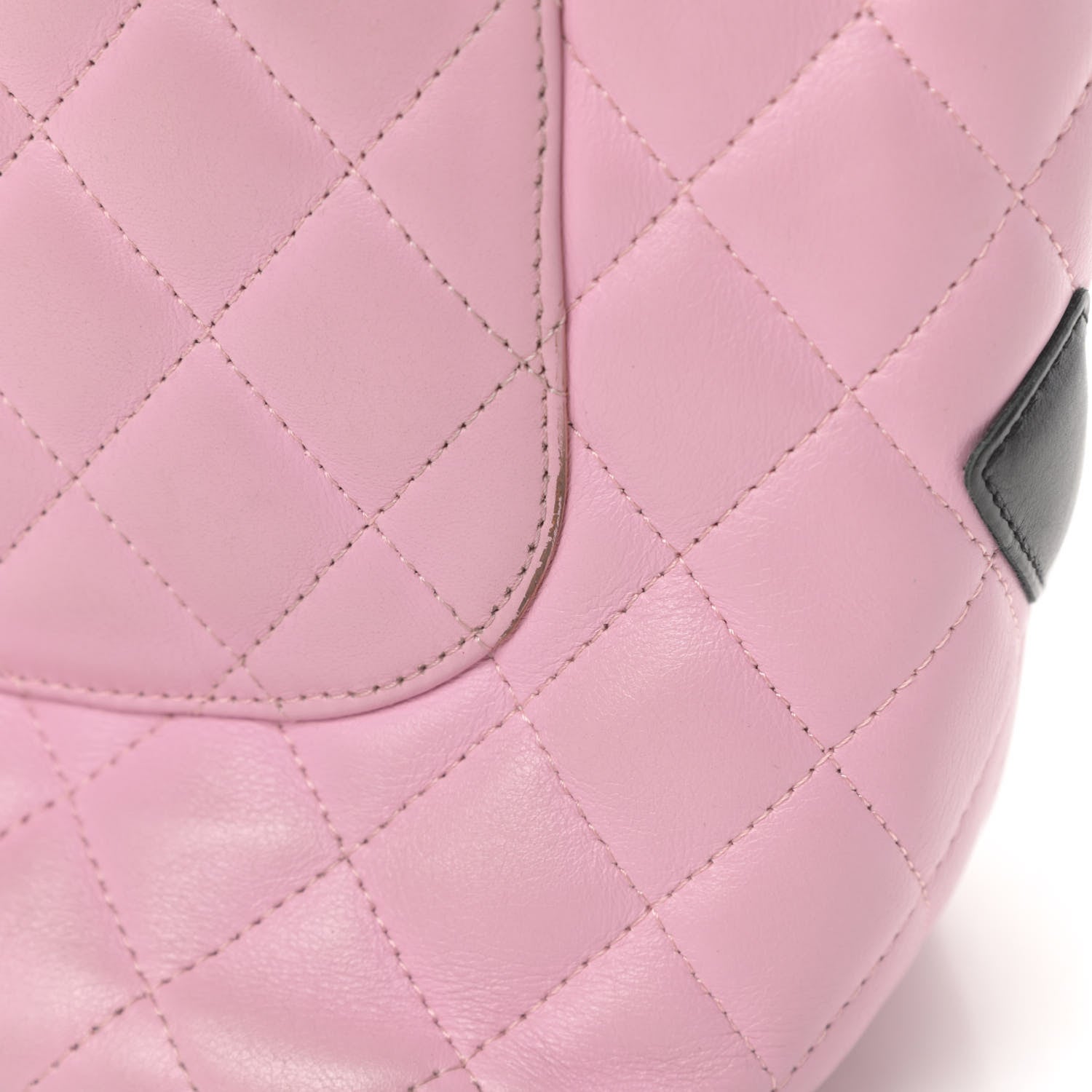 Chanel Calfskin Quilted Medium Cambon Tote Pink Black 14 of 16