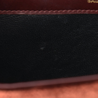 Saint Laurent Textured Velour Monogram Chain Wallet Red Clay 11 of 11