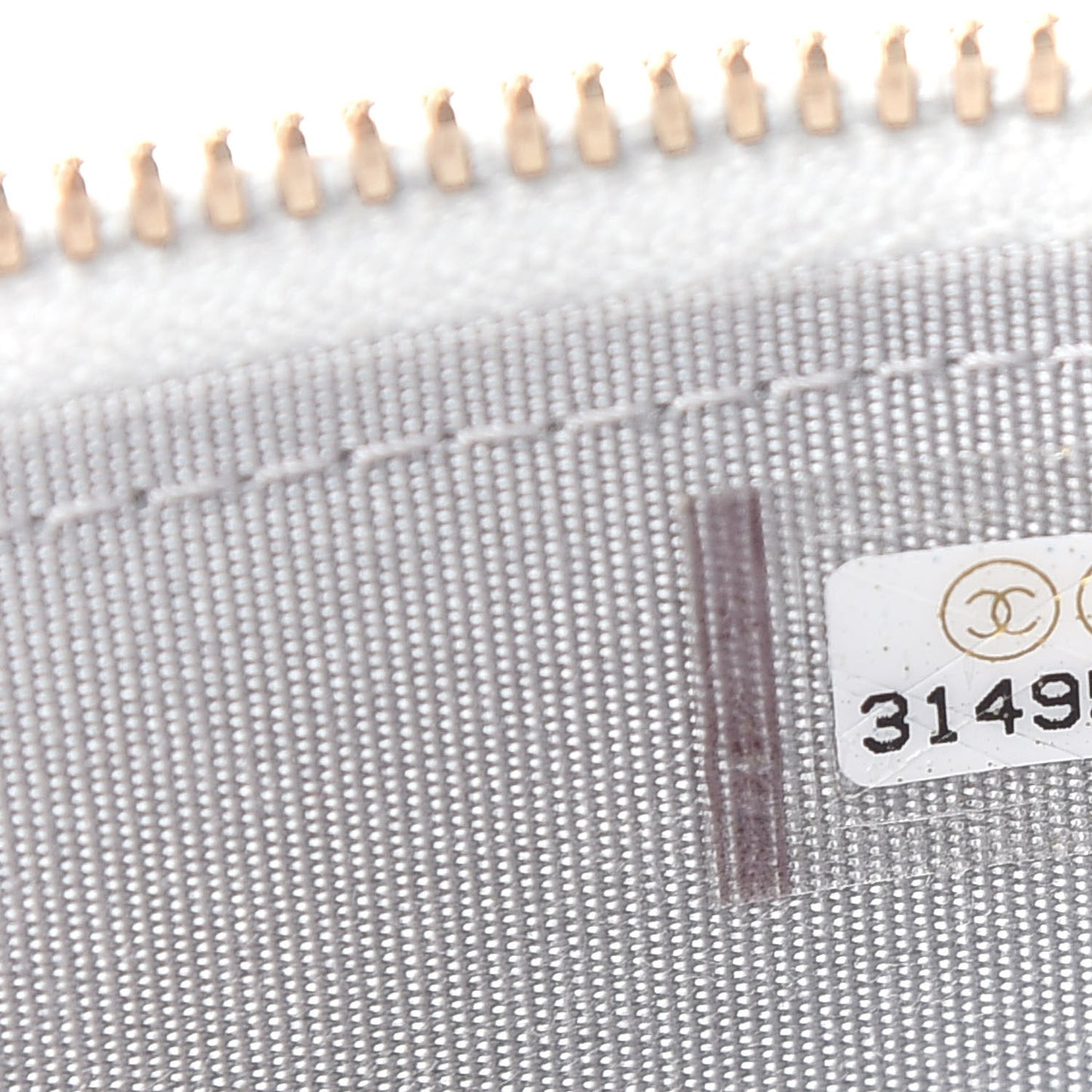 Lambskin Quilted Top Handle Mini Vanity Case With Chain Grey