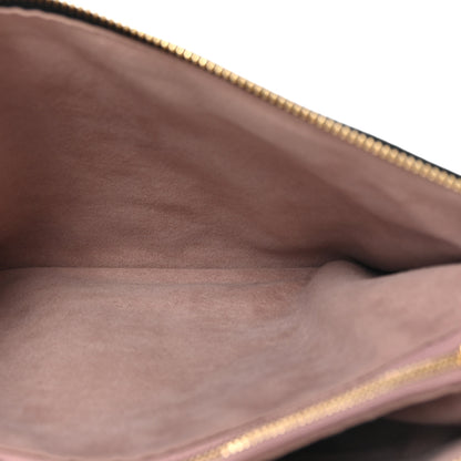 Louis Vuitton Lambskin Embossed Monogram Coussin PM Black 5 of 9