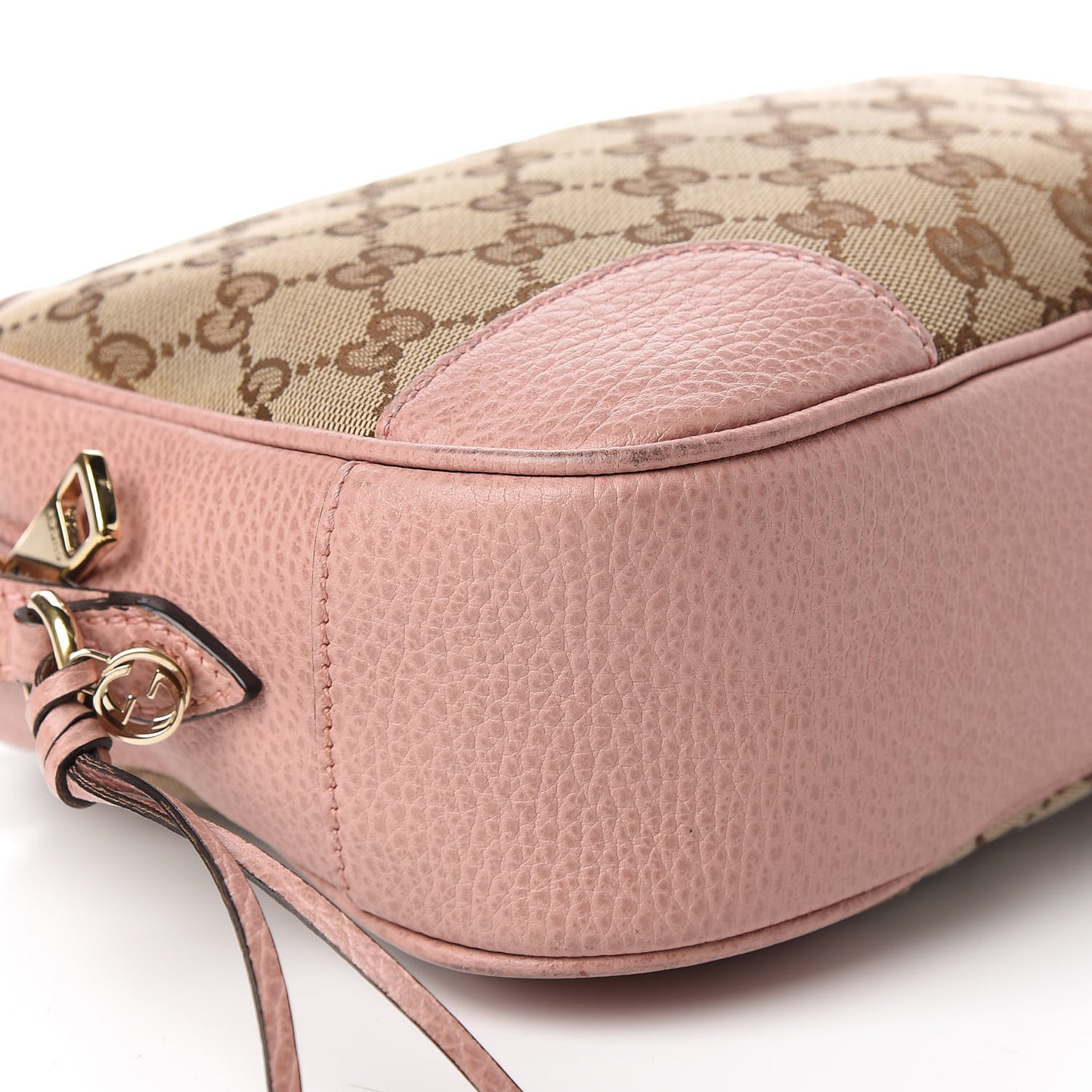 Monogram Mini Bree Messenger Bag Beige Soft Pink