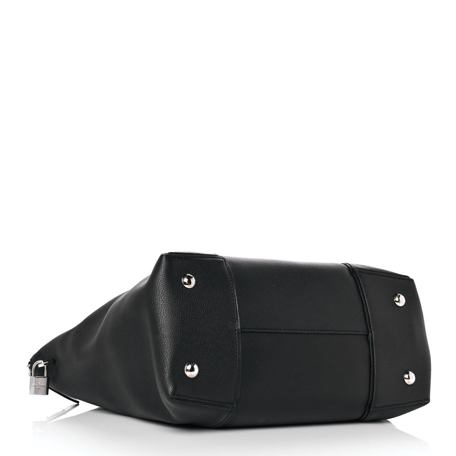 Louis Vuitton Veau Cachemire Watersnake Soft Lockit MM Black 3 of 9