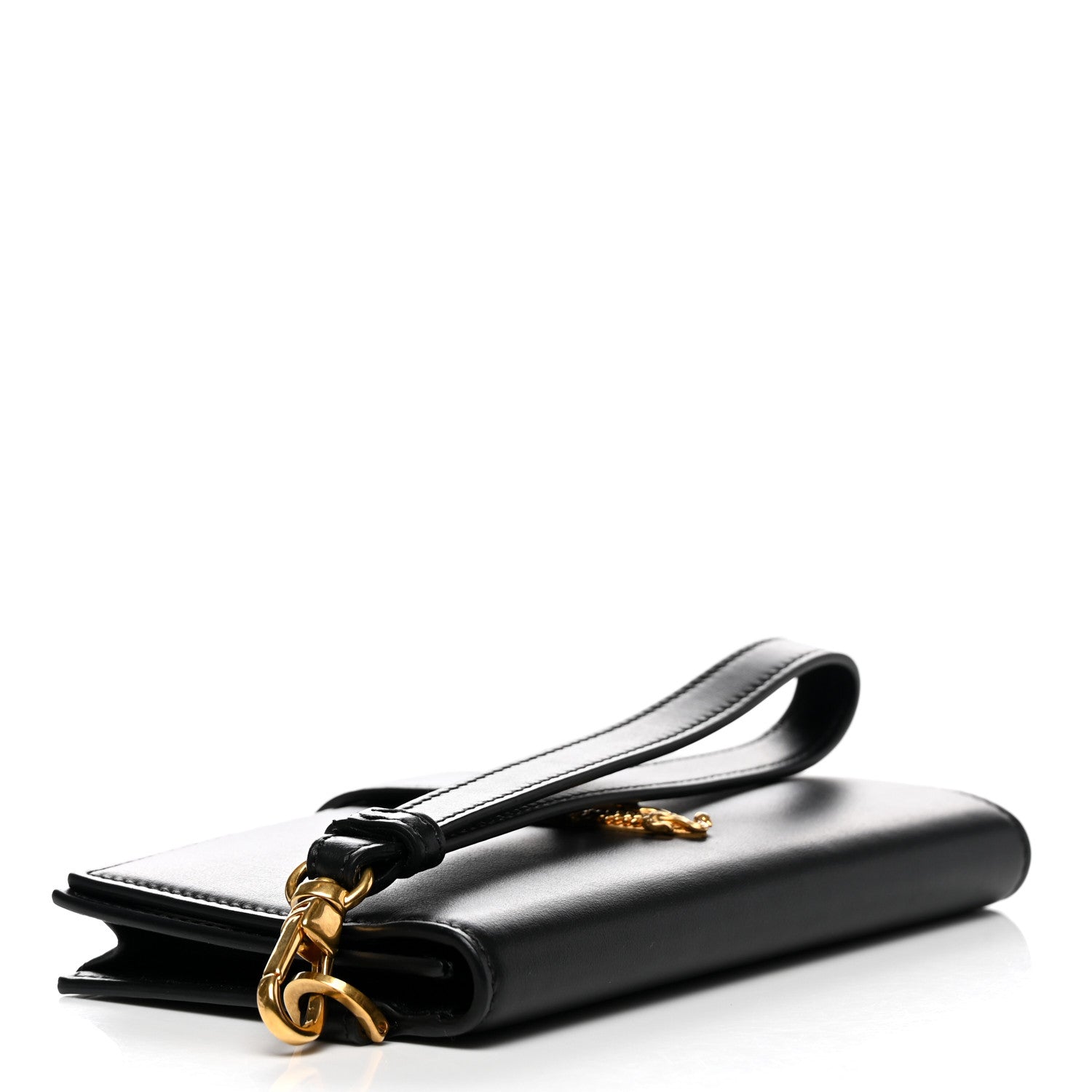 Versace Vitello Virtus Iphone Wristlet Wallet Black 4 of 6