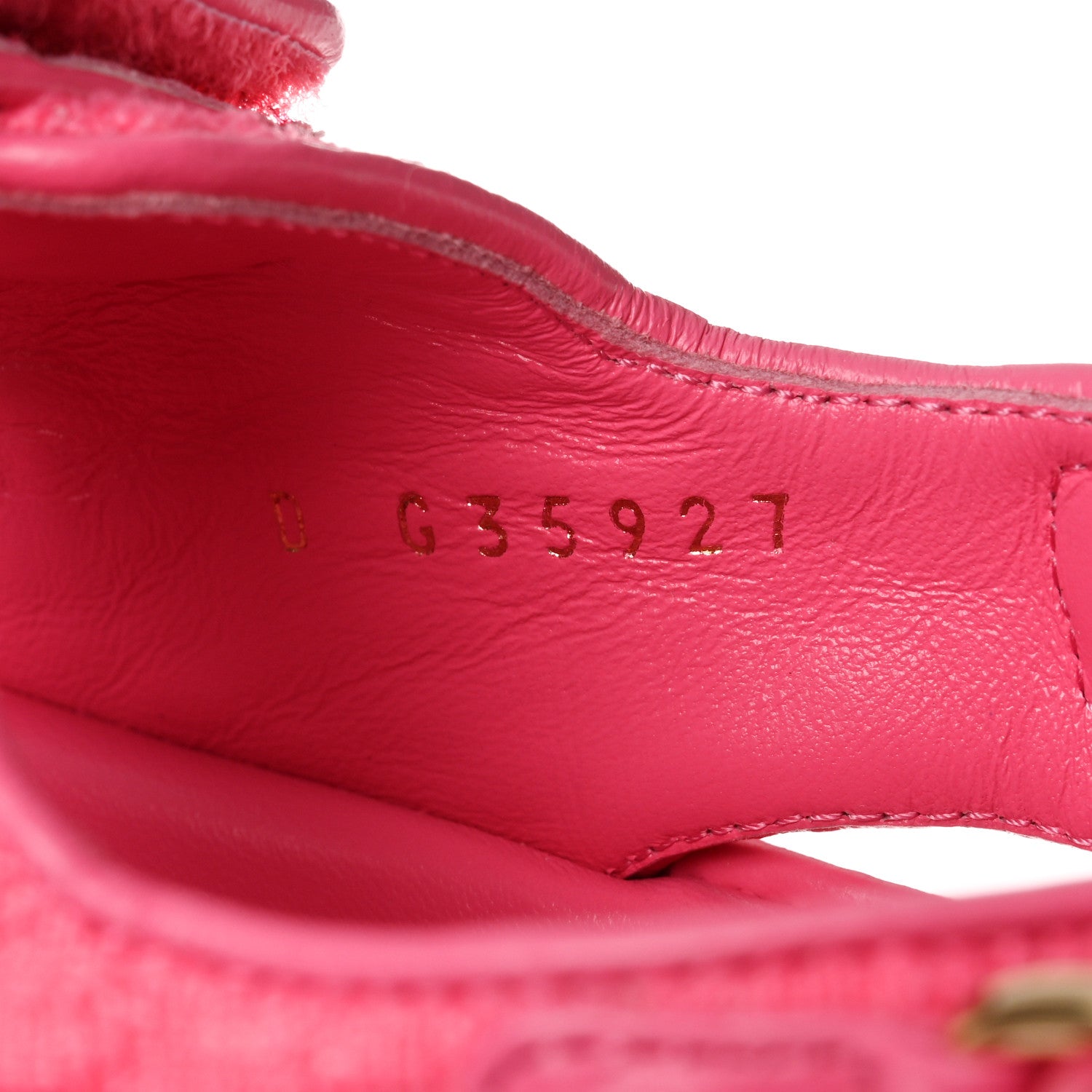 Chanel Knit Fabric Velcro Dad Sandals 36 Pink 7 of 9